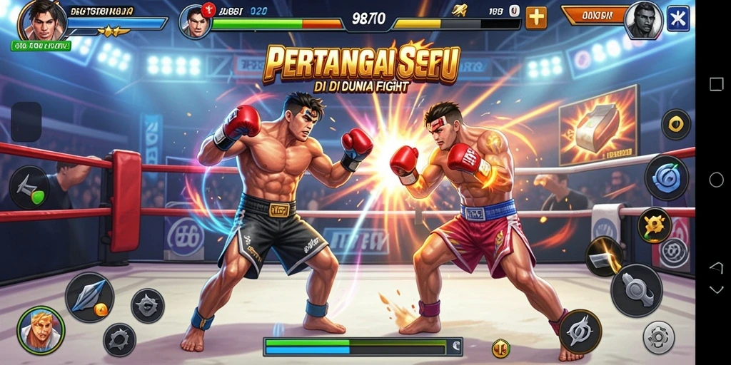 Tampilan gameplay seru dalam 98TOTO dengan pertarungan yang intens.