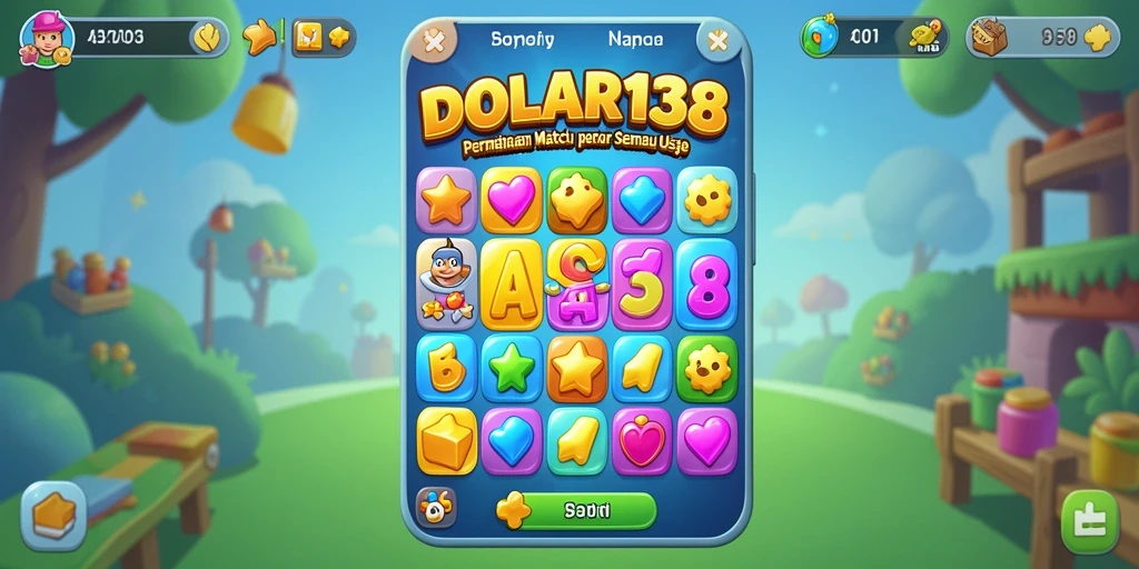 Tampilan dinamis gameplay DOLAR138 yang menarik dan penuh warna.