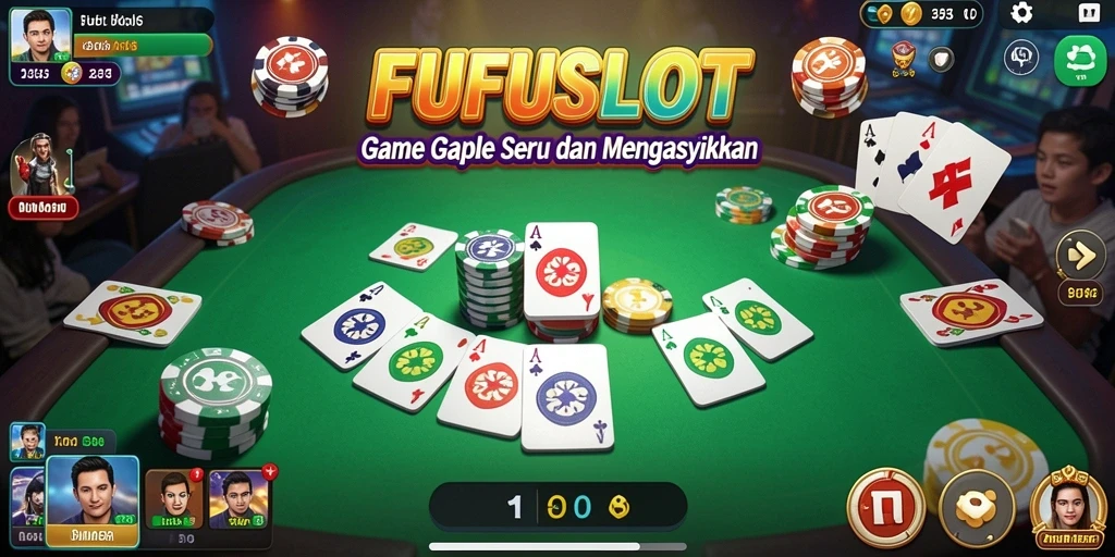 Tampilan gameplay seru dalam FUFUSLOT dengan pemain yang beradu strategi.