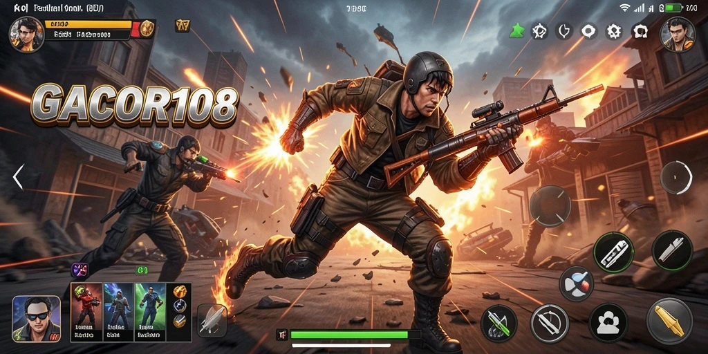 Tampilan gameplay GACOR108 yang penuh aksi dan keseruan.