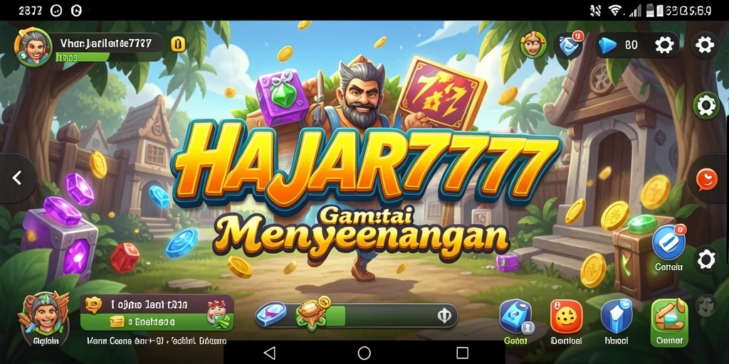 Screenshot menampilkan gameplay seru dan menghibur dari HAJAR777.