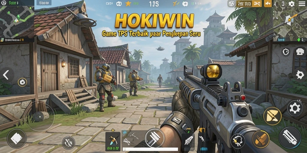 Screenshot HOKIWIN menampilkan aksi mendebarkan dalam gameplay TPS.