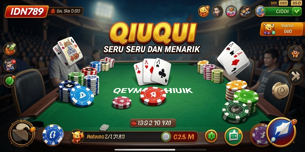 Tampilan gameplay QiuQiu di IDN789 yang memikat dan seru.