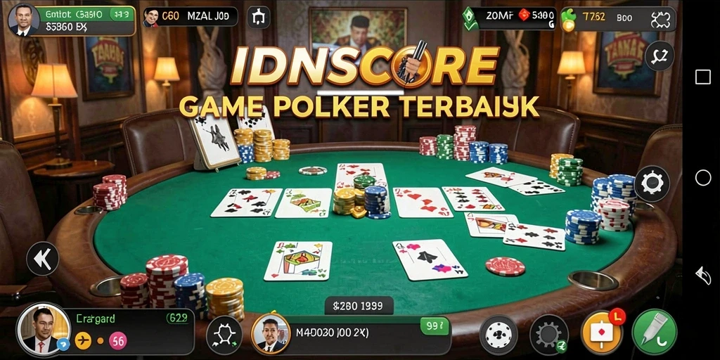 Tampilan gameplay utama IDNSCORE yang menarik dan interaktif.