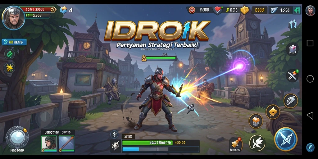 Screenshot IDROK menampilkan pertempuran strategi yang seru.