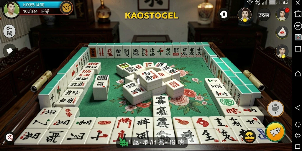 Gameplay menarik di KAOSTOGEL dengan ubin Mahjong yang berwarna-warni.