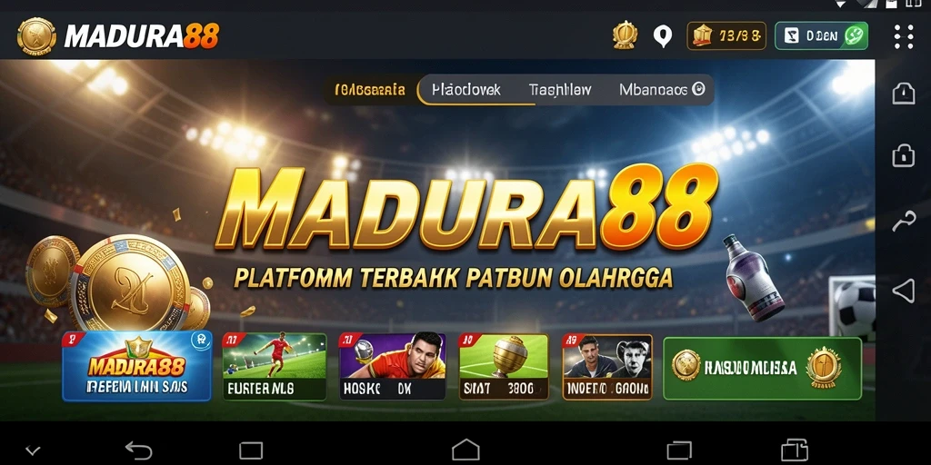 Screenshot gameplay MADURA88 menampilkan antarmuka taruhan olahraga yang menarik.
