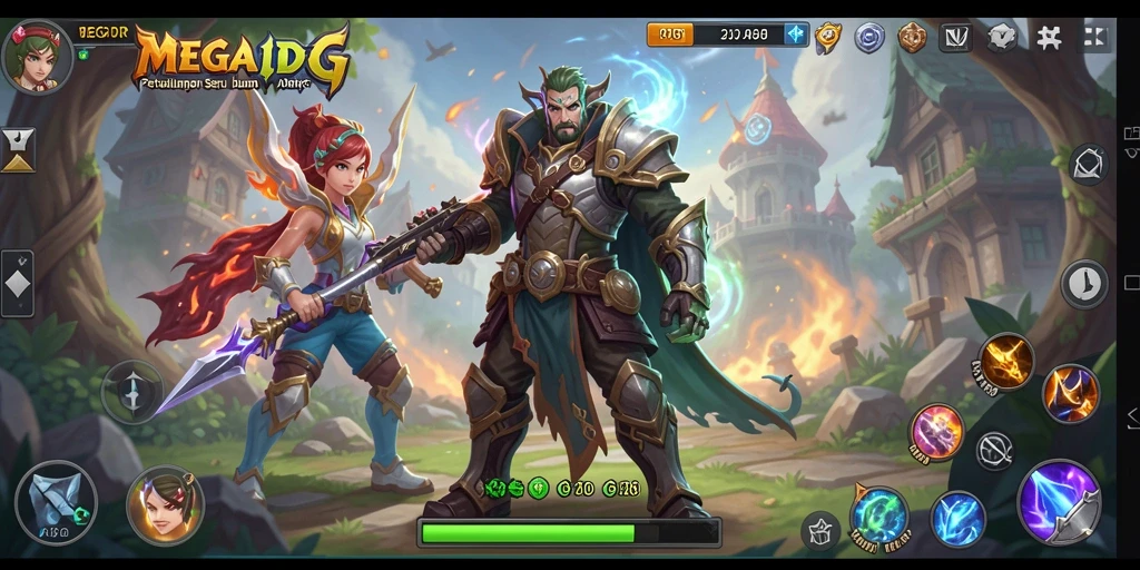 Gameplay mendebarkan di dunia fantastis MEGAIDR.