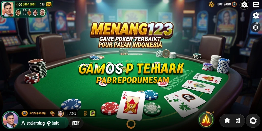 Tampilan menakjubkan dari gameplay Poker di MENANG123.