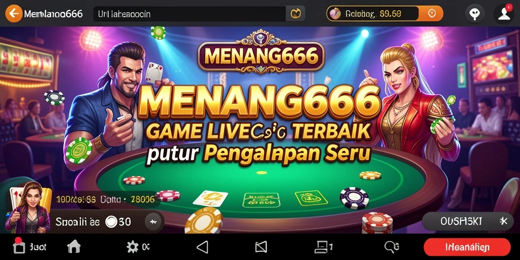 Screenshot MENANG666 menampilkan dealer profesional dan permainan seru.