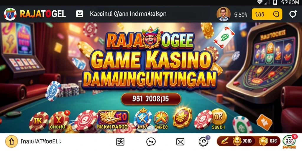 Tampilan gameplay seru dan menarik dari RAJATOGEL.