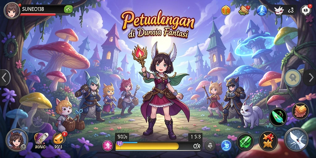 Gameplay SUNEO138 yang penuh warna dan aksi seru.