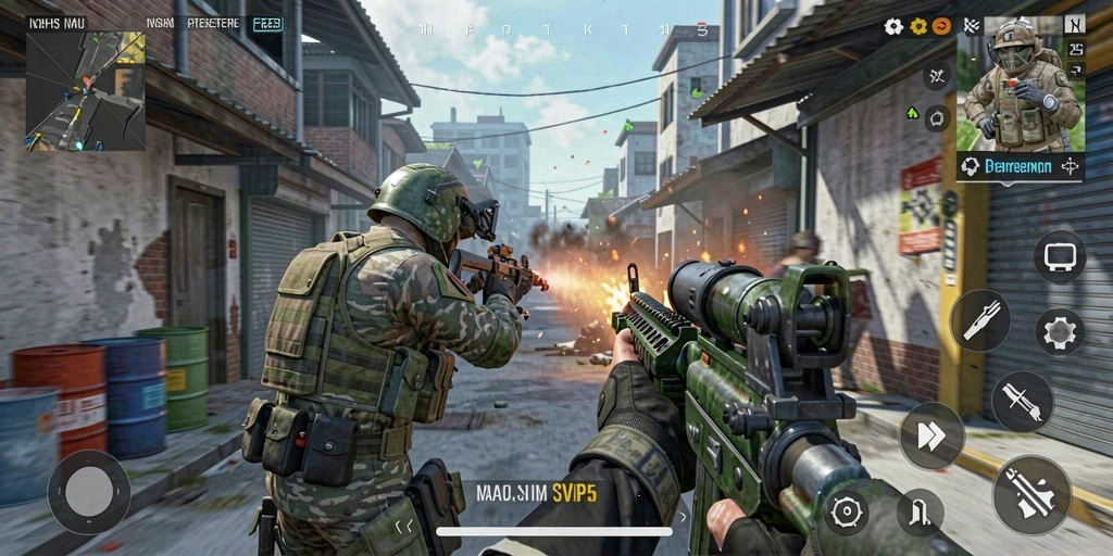 Gameplay menegangkan di SVIP5 dengan pertarungan FPS yang seru.