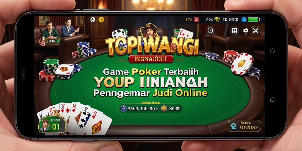 Tangkapan layar utama dari gameplay Poker di TOPIWANGI.